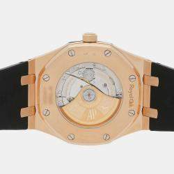 Audemars Piguet Black 18k Rose Gold Royal Oak 15400OR.OO.D002CR.01 Automatic Men's Wristwatch 41 mm
