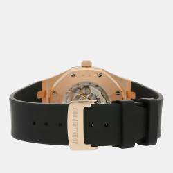 Audemars Piguet Black 18k Rose Gold Royal Oak 15400OR.OO.D002CR.01 Automatic Men's Wristwatch 41 mm