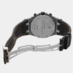 Audemars Piguet Black Stainless Steel Royal Oak Offshore  Automatic Men's Wristwatch 42 mm