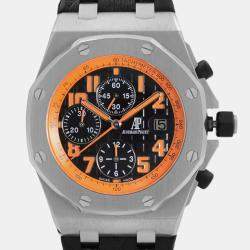 Audemars Piguet Black Stainless Steel Royal Oak Offshore  Automatic Men's Wristwatch 42 mm