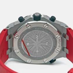 Audemars Piguet Black Stainless Steel Rubber Royal Oak Offshore Alinghi Polaris Limited Edition 26040ST.00.D002CA.01 Men's Wristwatch 44 mm