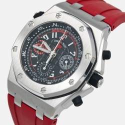 Audemars Piguet Black Stainless Steel Rubber Royal Oak Offshore Alinghi Polaris Limited Edition 26040ST.00.D002CA.01 Men's Wristwatch 44 mm
