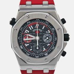 Audemars Piguet Black Stainless Steel Rubber Royal Oak Offshore Alinghi Polaris Limited Edition 26040ST.00.D002CA.01 Men's Wristwatch 44 mm