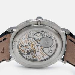 Audemars Piguet Grey Platinum Alligator Leather Jules Audemars 14667PT.OO.A001CR.01 Men's Wristwatch 32 mm