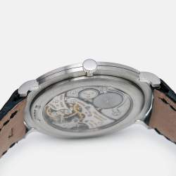 Audemars Piguet Grey Platinum Alligator Leather Jules Audemars 14667PT.OO.A001CR.01 Men's Wristwatch 32 mm