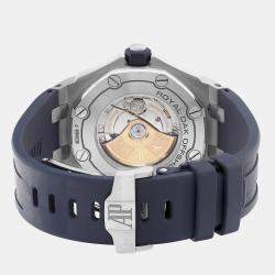 Audemars Piguet Blue Stainless Steel Royal Oak Offshore 15710ST.OO.A027CA.01 Automatic Men's Wristwatch 42 mm