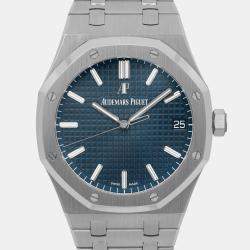 Audemars Piguet Blue Stainless Steel Royal Oak 15500ST.OO.1220ST.01 Automatic Men's Wristwatch 41 mm