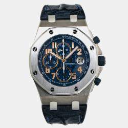 Audemars Piguet Blue Titanium Royal Oak Offshore 26365IS.OO.D305CR.01 Automatic Men's Wristwatch 42 mm