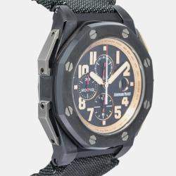 Audemars Piguet RoyalOak Offshore 263781O Automatic Black Ceramic Men's Wristwatch 48mm