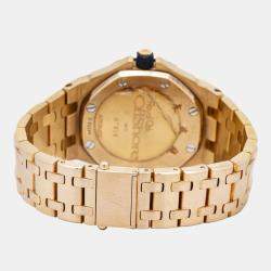 Audemars Piguet Royal Oak Offshore 25970OR Automatic Black 18K Rose Gold Men's Wristwatch 40mm