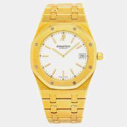 Audemars Piguet Royal Oak 15202BA.OO.0944BA.01 Automatic White 18K Yellow Gold Men's Wristwatch 39 mm
