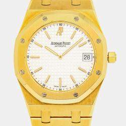 Audemars Piguet Royal Oak 15202BA.OO.0944BA.01 Automatic White 18K Yellow Gold Men's Wristwatch 39 mm