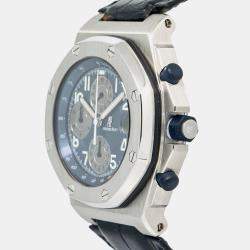 Audemars Piguet Royal Oak Offshore 25770ST Automatic Blue Stainless Steel Men's Wristwatch 42mm