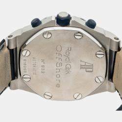 Audemars Piguet Royal Oak Offshore 25770ST Automatic Blue Stainless Steel Men's Wristwatch 42mm
