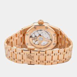 Audemars Piguet Royal Oak 15551OR Automatic White 18k Rose Gold Men's Wristwatch 37 mm