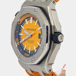 Audemars Piguet Royal Oak Offshore 15710ST Automatic Orange Stainless Steel Men's Wristwatch 42 mm