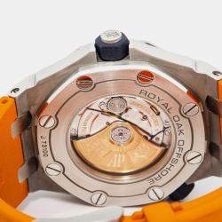 Audemars Piguet Royal Oak Offshore 15710ST Automatic Orange Stainless Steel Men's Wristwatch 42 mm