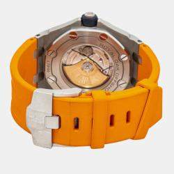 Audemars Piguet Royal Oak Offshore 15710ST Automatic Orange Stainless Steel Men's Wristwatch 42 mm