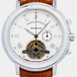 Audemars Piguet Tourbillon 25909BC Manual Winding White 18k White Gold Men's Wristwatch 43mm