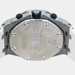Audemars Piguet Royal Oak Offshore 26170ST Ivory Stainless Steel Automatic Men's Wristwatch 42 mm