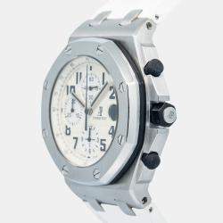 Audemars Piguet Royal Oak Offshore 26170ST Ivory Stainless Steel Automatic Men's Wristwatch 42 mm