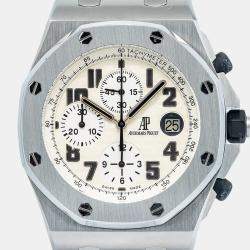 Audemars Piguet Royal Oak Offshore 26170ST Ivory Stainless Steel Automatic Men's Wristwatch 42 mm