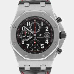 Pre Owned Audemars Piguet Royal Oak Offshore 26470ST Automatic Black Stainless Steel Men's Wristwatch 42 mm