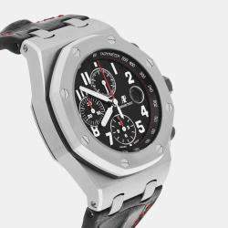 Pre Owned Audemars Piguet Royal Oak Offshore 26470ST Automatic Black Stainless Steel Men's Wristwatch 42 mm