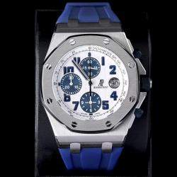 Pre Owned Audemars Piguet Royal Oak Offshore 26020ST.OO.D020IN.01 Automatic White Stainless Steel Men's Wristwatch 42 mm