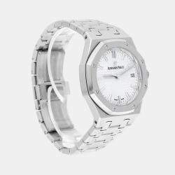 Pre Owned Audemars Piguet Royal Oak 77350ST.OO.1261ST.01 Automatic Silver Stainless Steel Men's Wristwatch 34 mm