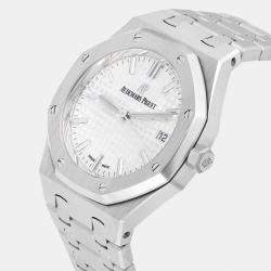 Pre Owned Audemars Piguet Royal Oak 77350ST.OO.1261ST.01 Automatic Silver Stainless Steel Men's Wristwatch 34 mm