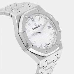 Pre Owned Audemars Piguet Royal Oak 77350ST.OO.1261ST.01 Automatic Silver Stainless Steel Men's Wristwatch 34 mm