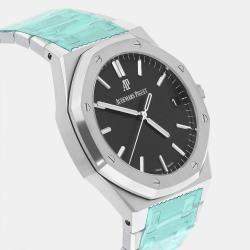 Pre Owned Audemars Piguet Royal Oak 15500ST.OO.1220ST.03 Automatic Black Stainless Steel Men's Wristwatch 41 mm