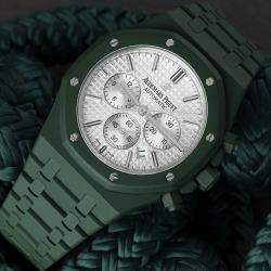 Pre Owned Audemars Piguet Royal Oak 26320ST.OO.1220ST.02 Automatic Silver Stainless Steel Men's Wristwatch 41 mm