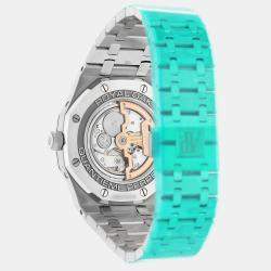 Pre Owned Audemars Piguet Royal Oak 26574ST.OO.1220ST.03 Automatic Blue Stainless Steel Men's Wristwatch 41 mm