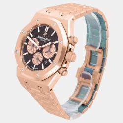 Pre Owned Audemars Piguet Royal Oak 26331OR.OO.1220OR.02 Automatic Brown 18k Rose Gold Men's Wristwatch 41 mm