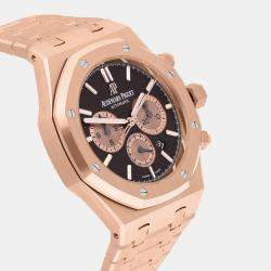Pre Owned Audemars Piguet Royal Oak 26331OR.OO.1220OR.02 Automatic Brown 18k Rose Gold Men's Wristwatch 41 mm
