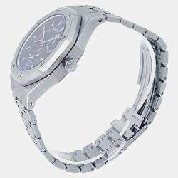 Pre Owned Audemars Piguet Royal Oak 25730ST.OO.0789ST.07 Automatic Blue Stainless Steel Men’s Wristwatch 36 mm
