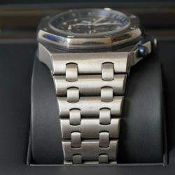 Pre Owned Audemars Piguet Royal Oak Offshore 25721TI.OO.1000T1.01 Automatic Grey Titanium Men's Wristwatch 42 mm