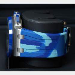 Pre Owned ساعة يد رجالية أوديمار بيغيه رويال أوك أوفشور "تمويه أزرق" 26400SO.OO.A335CA.01 أوتوماتيكية زرقاء ستانلس ستيل 42 ملم