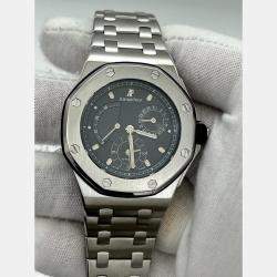 Pre Owned Audemars Piguet Royal Oak Offshore 25970ST Automatic Blue Stainless Steel Men's Wristwatch 38 mm