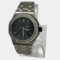 Pre Owned Audemars Piguet Royal Oak Offshore 25970ST Automatic Blue Stainless Steel Men's Wristwatch 38 mm