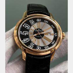 Pre Owned Audemars Piguet Millenary 15320OR.OO.D002CR.01 Automatic Silver 18K Rose Gold Men's Wristwatch 45 mm