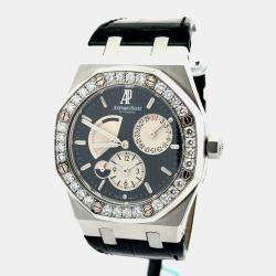 Pre Owned Audemars Piguet Royal Oak 26125ST Automatic Black Stainless Steel Men’s Wristwatch 39 mm