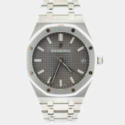 Pre Owned Audemars Piguet Royal Oak 15500ST.OO.1220ST.02 Automatic Grey Stainless Steel Men’s Wristwatch 41 mm