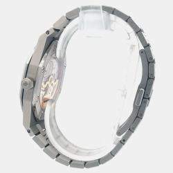 Pre Owned Audemars Piguet Royal Oak “Jumbo” 15202ST.OO.1240ST.01 Automatic Blue Stainless Steel Men’s Wristwatch 39 mm