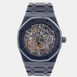 Pre Owned Audemars Piguet Royal Oak 15305ST Automatic Skeleton Stainless Steel Men’s Wristwatch 39 mm