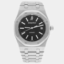 Pre Owned Audemars Piguet Royal Oak Sogo Seibu Anniversary Limited Edition 15300ST Automatic Black Stainless Steel  Men's Wristwatch 39 mm