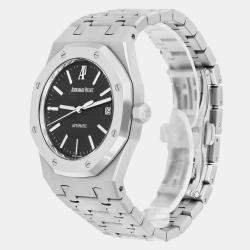 Pre Owned Audemars Piguet Royal Oak Sogo Seibu Anniversary Limited Edition 15300ST Automatic Black Stainless Steel  Men's Wristwatch 39 mm