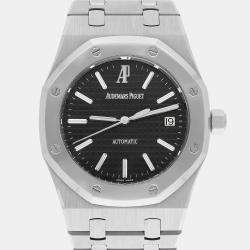 Pre Owned Audemars Piguet Royal Oak Sogo Seibu Anniversary Limited Edition 15300ST Automatic Black Stainless Steel  Men's Wristwatch 39 mm